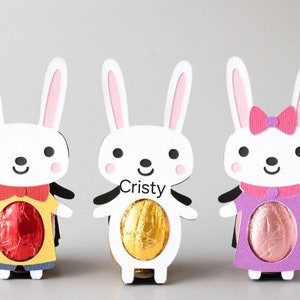 Easter bunny chocolate holder