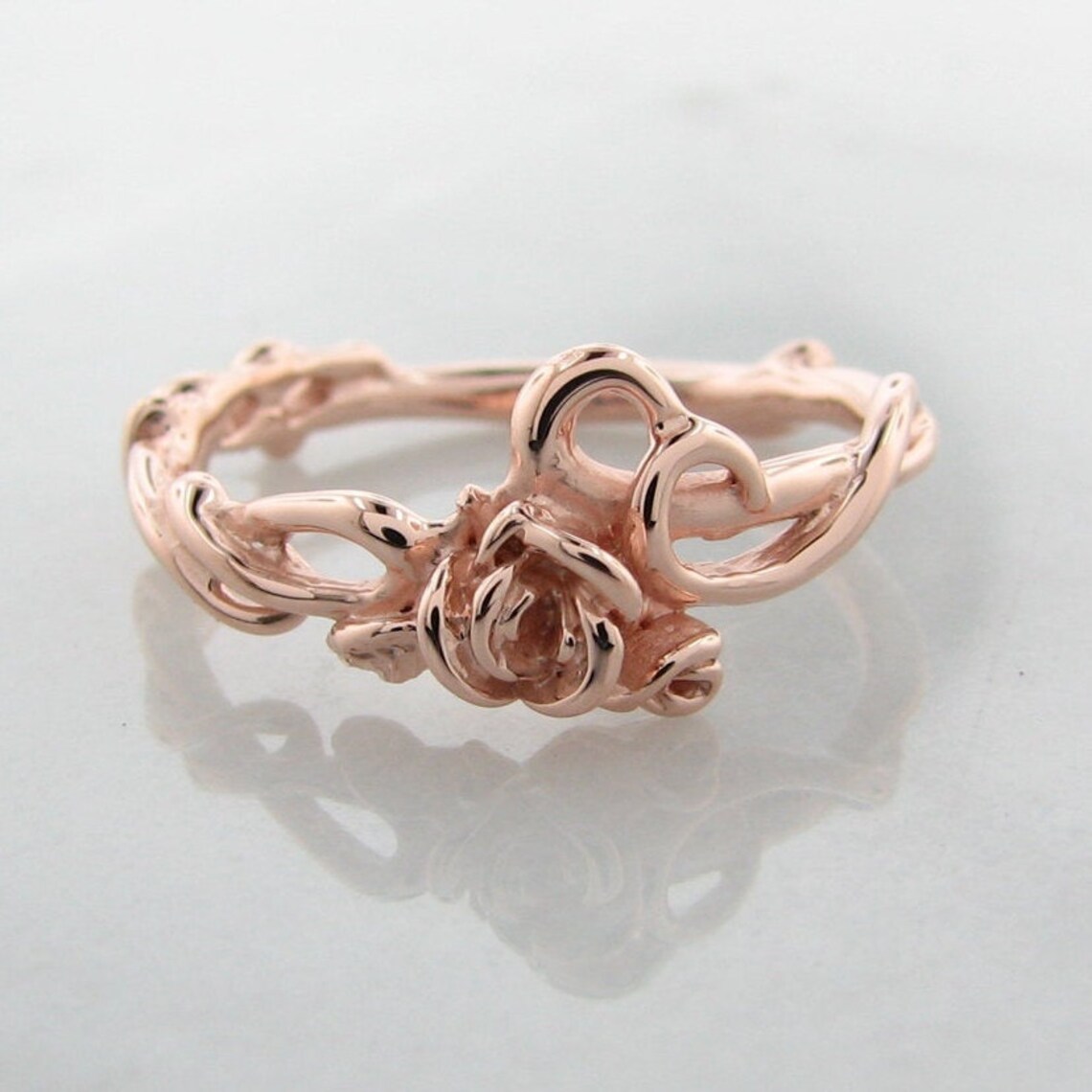 Rose Garden Ring in Rose Gold Etsy