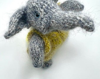 Knitted Elephant, assorted colors, dotpebblesknits