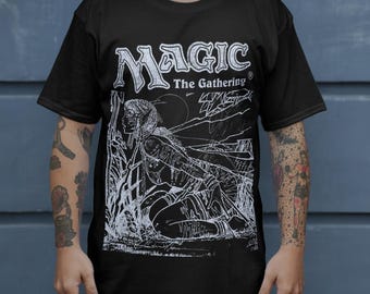 MTG Graphic Tee T-Shirt (BIND) Distressed Vintage Retro Style 90's Magic S-4XL