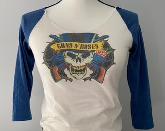 Vintage Guns N' Roses honkbal Raglan T-shirt