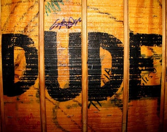 DUDE Photo Print Graffitti City Art Philadelphia Photography 35mm