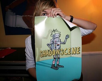 Limited Edition Shadowscene Robot Posters Hand Illustrated Digital Prints 2004