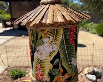 Hanging Tiki Hut Lamp - Bar, Tiki Bar or Tropical