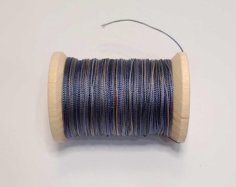 Hand-dyed FF Nylon Reed Thread - Stormy Night