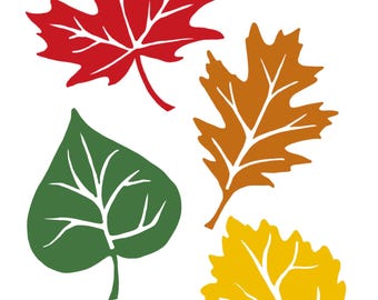Fall Leaves SVG: Autumn Cut Files (Digital Download)