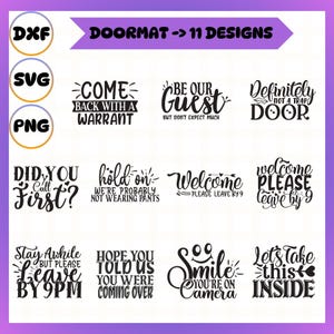 Fußmatte SVG Bundle, Grüße Fußmatte svg, Lustige Fußmatte SVG Bundle, Fußmatte Sprüche svg, Fußmatte Sprüche, Willkommen Schild svg, Willkommen Matte svg