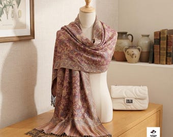 Weicher Blumendruck-Winterschal für Frauen, leichte Modeschals