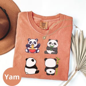 Camiseta divertida de panda: diseño divertido de pandas adorables para hombres y mujeres, algodón suave, regalo para amantes de los animales o los pandas