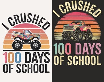 100 Days Of School PNG: Teacher Brushstroke Design (Digital Download).