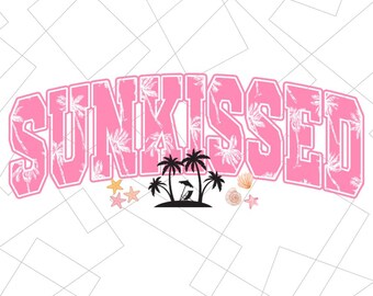 Sunkissed PNG SVG, Preppy Summer PNG, Retro Summer Png, Coquette Beach Png, Hello Summer Png, Girls Trip, Summer Checkered Png Trendy Summer