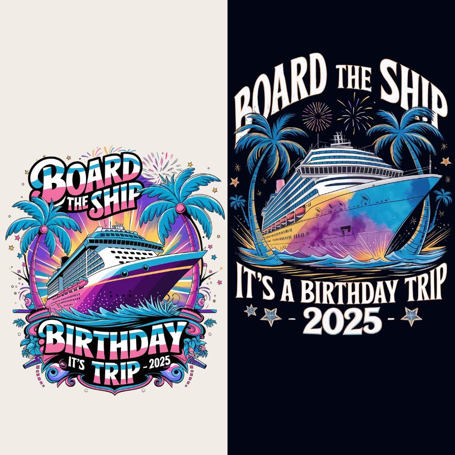 Board The Ship It's A Birthday Trip, Cruise Birthday Shirt, Birthday Trip Shirt, Trip Shirt, Cruise Shirt, Trendy Travel Shirt, Cruise Crew.