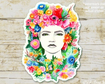 The May Queen: Midsommar 2" x 3" Vinyl Die Cut Sticker by Leilani Joy