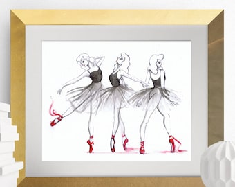 The Red Shoes: 8x10 Print by Leilani Joy