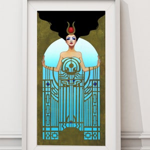 5.5x11" "The High Priestess" Tarot Inspired Small Print by Leilani Joy