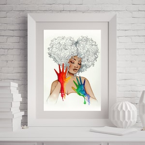 Fast Color 8x10 Fine Art Print by Leilani Joy