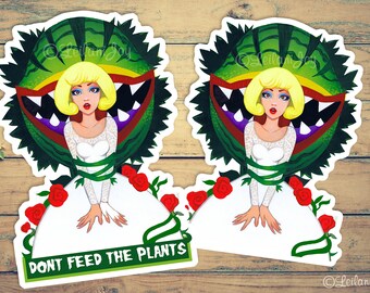 Little Shop of Horrors Vinyl Die Cut Sticker by Leilani Joy