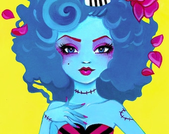 SALE Dolly 11x14 Fine Art Print  Monster Girl by Leilani Joy
