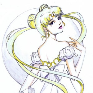 11x14 Moon Princess Serenity Tribute Print
