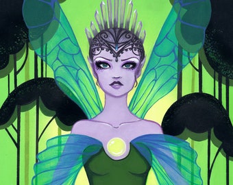 SALE 11x14 "Titania" Queen of the Fairies Print by Leilani Joy