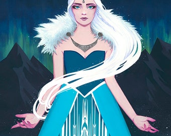 SALE: Skadi the Snow Queen 8x10 Fine Art Print