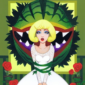 Don&#39;t Feed the Plants: Little Shop of Horrors Audrey 11x14 Fine Art Print