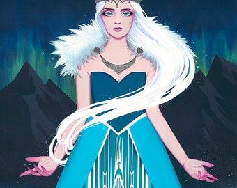 SALE: Skadi the Snow Queen 11x14 Fine Art Print