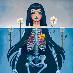 Impression d'art de la carte de tarot de la mort "La Mort" 11x14