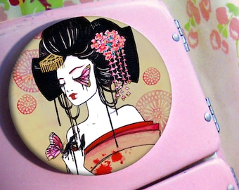 Magnet Madame Butterfly Geisha Art