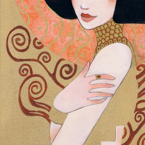 Klimt's Adele by Leilani Joy 8x16 Fine Art Print image 1