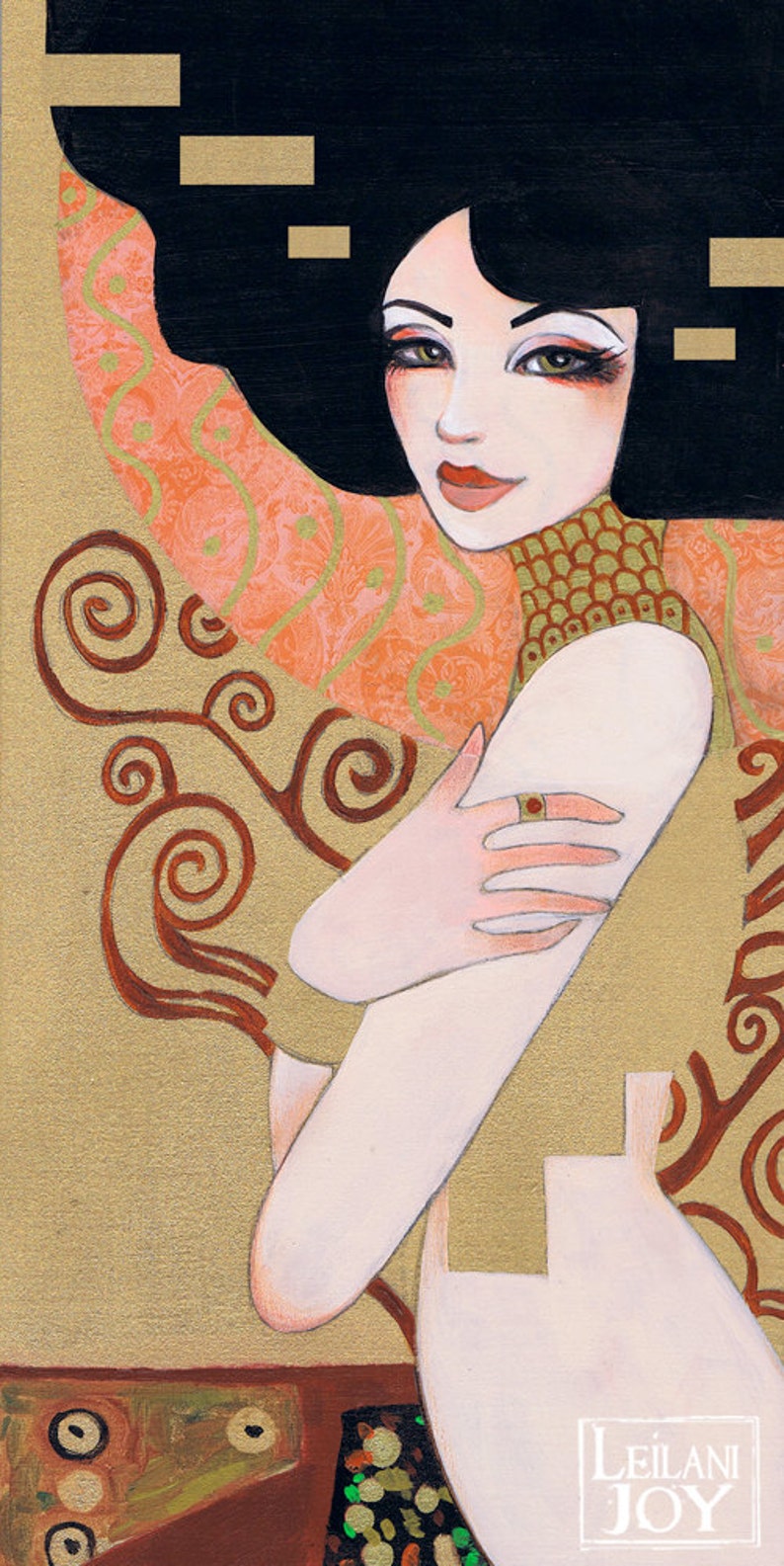 Klimt's Adele by Leilani Joy 8x16 Fine Art Print image 1