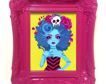 SALE Dolly the Monster Ghoul 8x10 Fine Art Print by Leilani Joy