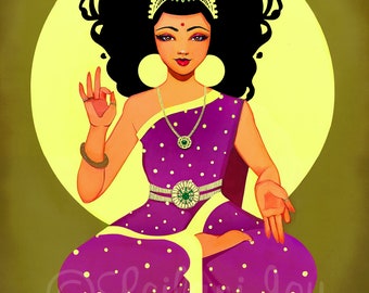 11x14 "Parvati" Hindu Goddess Girl Fine Art Print