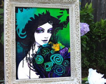 Flora the Goddess of Flowers Portrait Fine Art Print 8x10