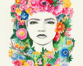 The May Queen: Midsommar 11x14 Fine Art Print by Leilani Joy