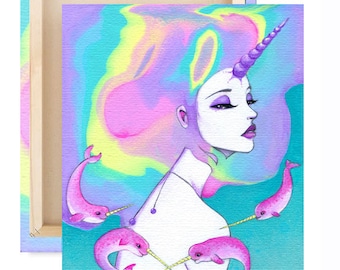 LIMITED EDITION: "Lady Amalthea" Canvas Reproduction 6 of 10