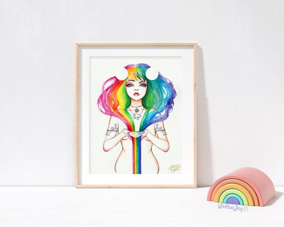 Iris - Goddess of the Rainbow - 8x10 Fine Art Print - Etsy