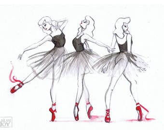 The Red Shoes: 11x14 Print by Leilani Joy