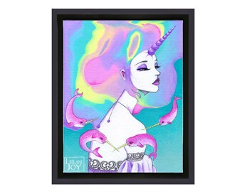 READY TO SHIP: 12x16 Framed "Lady Amalthea" Canvas Limited Edition Reproduction 7 of 10