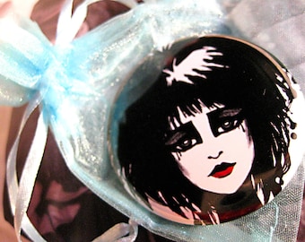 Siouxsie Sioux Gothic Punk Girl Mini Pocket Mirror