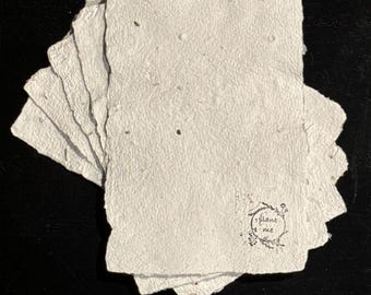 Plantable Seed Paper, 4x6”, Set of 5