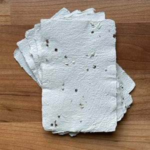 Plantable Seed Paper, 4x6”, Set of 5