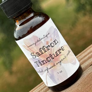 Saffron Tincture | Lunar Infused | Organic Tincture zdjęcie 3