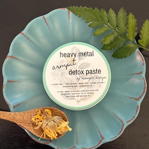 Armpit Detox Paste | Natural Deodorant Detox | Heavy Metal Toxin Removal | Organic