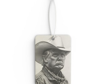 Donald Trump Air Freshener|Trump Car Freshener|Cowboy Trump Air Freshener|Trump|Trump Gift|Car Accessories|Air Freshener|Trump Decoration
