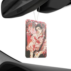Jujutsu Kaisen Car Air Freshener|Anime Car Decor|Yuji Gojo Megumi Nobara Air Freshener|Anime Gift For Car Lovers|Anime Car Accessory