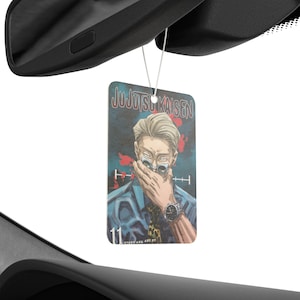 Jujutsu Kaisen Car Air Freshener|Anime Car Decor|Yuji Gojo Megumi Nobara Air Freshener|Anime Gift For Car Lovers|Anime Car Accessory