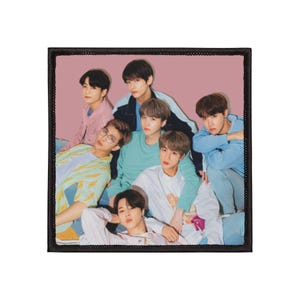 BTS K Pop Patch|K-Pop Patch|Embroidered Iron-On Kpop Idol Patch|Korean Pop Band Merch |Fan Gift| Clothing Patch|Koream Pop| K Pop| K Idol