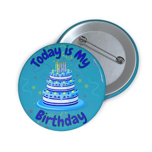 Birthday Pin for Students|Classroom Birthday Badge|School Celebration Button|Kids Birthday Pin | Fun Birthday Accessory|Custom Birthday Pin