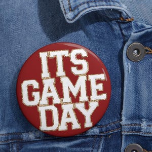 Alabama Crimson Tide Button|Game Day Pin|Roll Tide Cowgirl Boot Badge|Bama Spirit Accessory|Tailgate Flair|Southern Football Gift